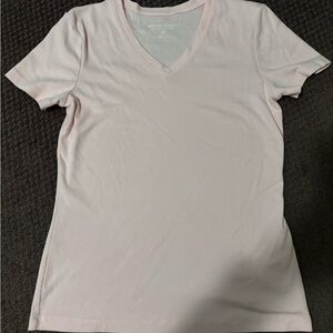 Eddie Bauer Light Pink V-Neck Tee